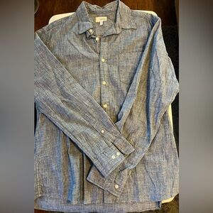 Sonoma Denin Style Button Up-Sz L